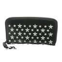 ジミー チュウ JIMMY CHOO 財布 レディース FILIPA CST ラウンドファスナー長財布 FILIPA フィリパ BLACK/SILVER ブラック
