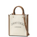 ジミー チュウ JIMMY CHOO バッグ レディース VARENNE TOTE N/S RBJ ショルダー付 トートバッグ VARENNE ヴァレンヌ NATURAL/MARL GREY/DARK TAN/LIGHT GOLD ベージュ/ブラウン