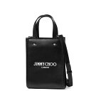 ジミー チュウ JIMMY CHOO ショルダー付 トートバッグ レディース MINI N/S TOTE ANR ミニ BLACK/WHITE/SILVER ブラック