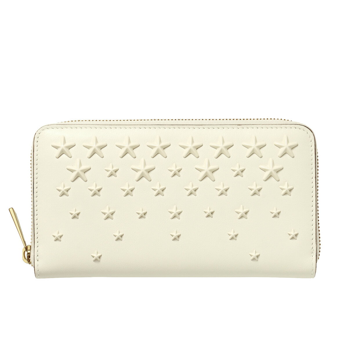 ジミー チュウ JIMMY CHOO ラウンドファスナー長財布 レディース PIPPA AOR PIPPA ピッパ LATTE/LIGHT GOLD ホワイト