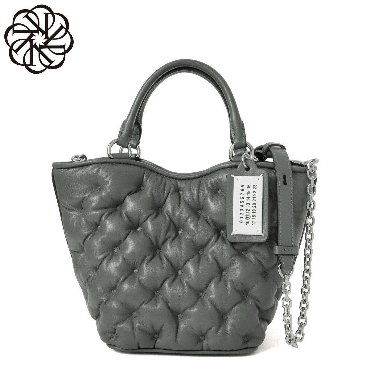 メゾンマルジェラ MAISON MARGIELA ショルダー付 トートバッグ レディース SB1WD0050 P6434 T8127 ライン11 GLAM SLAM グラム スラム ミニ CAILLOU グレーのサムネイル