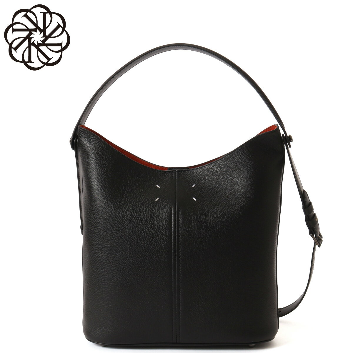 Rakuten - メゾンマルジェラ MAISON MARGIELA ショルダー付 ハンドバッグ レディース SB2WD0096 P7268 HB317 DRESS-AGE ドレサージュ BLACK/BLACK/ORANGE ブラック