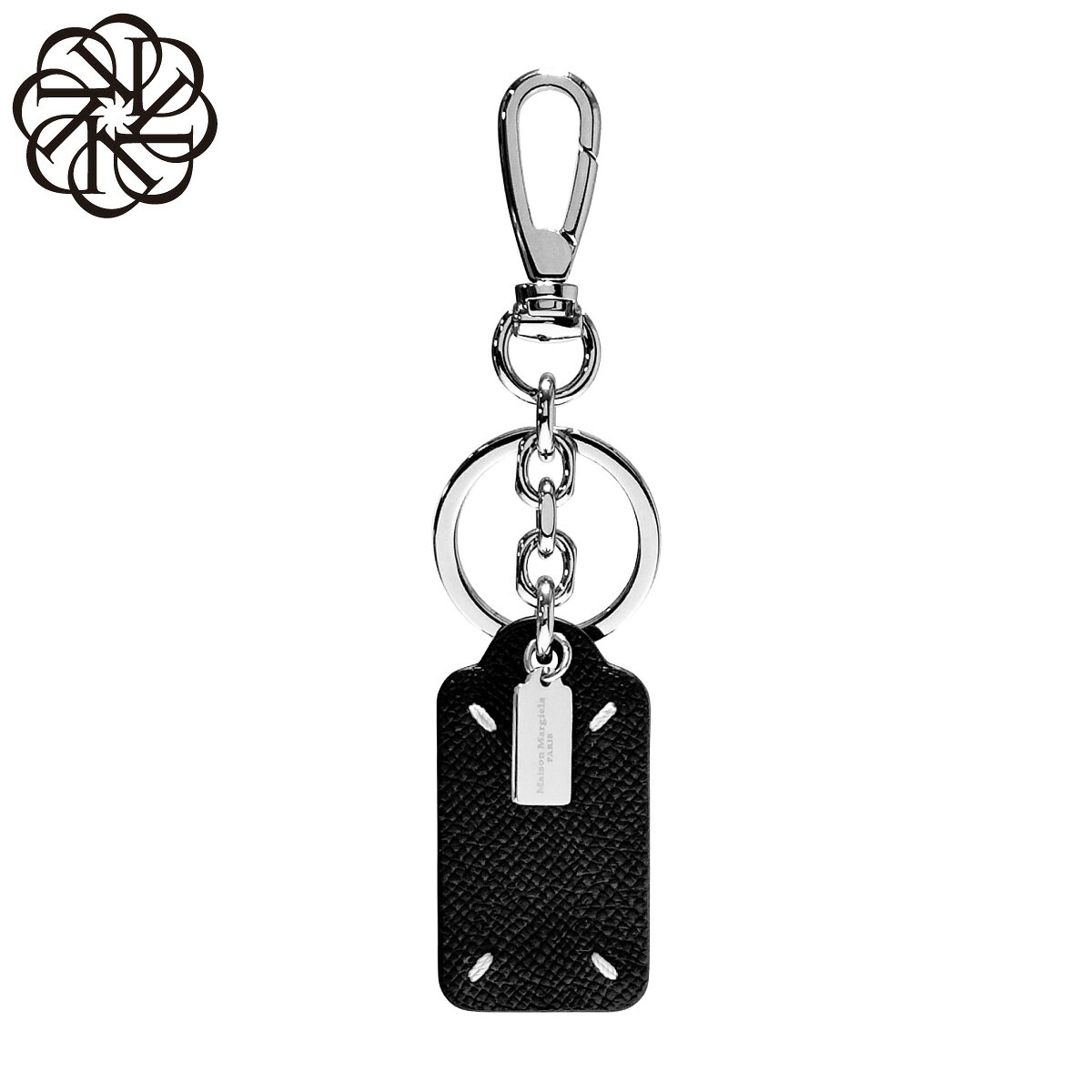 Rakuten - メゾンマルジェラ MAISON MARGIELA キーリング レディース SA2UA0014 P4745 T8013 ライン11 BLACK ブラック