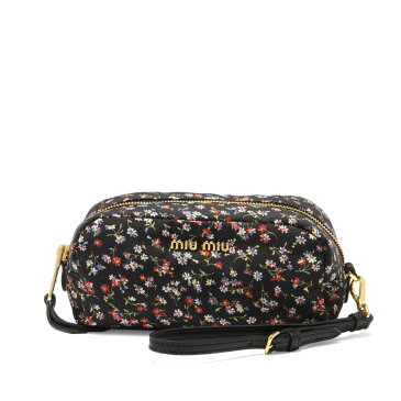 ミュウ ミュウ MIU MIU ポーチ レディース 5NE22M 2D5W F0002 FAILLE FLOWER NERO ブラック