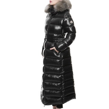 モンクレール MONCLER アウター レディース HUDSON C0065 999 ファー＆フード＆ベルト付 ダウンコート HUDSON ハドソン BLACK ブラック