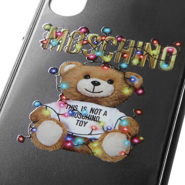 モスキーノ MOSCHINO iPhoneXケース レディース 7977 8351 1555 BLACK ブラック