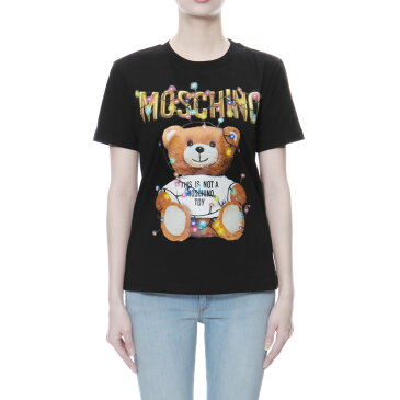 モスキーノ MOSCHINO Tシャツ レディース 0798 4040 1555 半袖Tシャツ BLACK ブラック