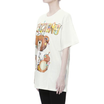 モスキーノ MOSCHINO Tシャツ レディース 0799 4040 1002 半袖Tシャツ WHITE ホワイト