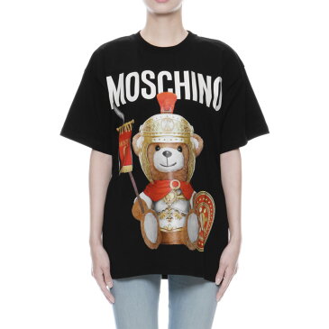 モスキーノ MOSCHINO Tシャツ レディース 0703 5540 1555 半袖Tシャツ BLACK ブラック