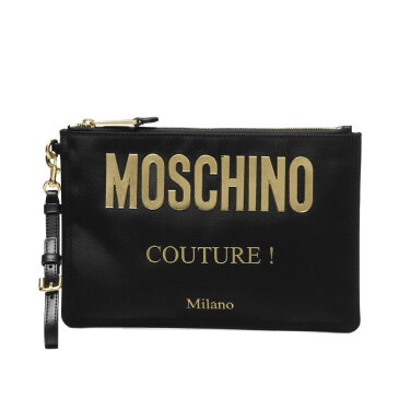 モスキーノ MOSCHINO バッグ レディース 8407 8205 1555 クラッチバッグ BLACK ブラック