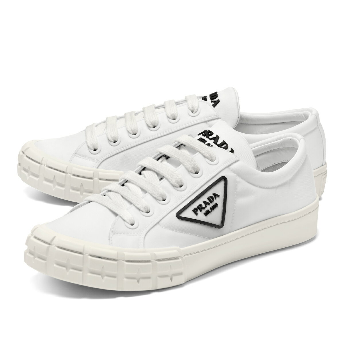 プラダ プレゼント メンズ プラダ PRADA スニーカー メンズ 2EG323 3LFV F0009 BIANCO ホワイト