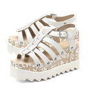 ステラ マッカートニー STELLA McCARTNEY 靴 シューズ レディース 810030 W1DX0 9001 ストラップ付 グラディエーター ELYSE エリス WHITE ホワイト ステラマッカートニー 厚底 シャークソール