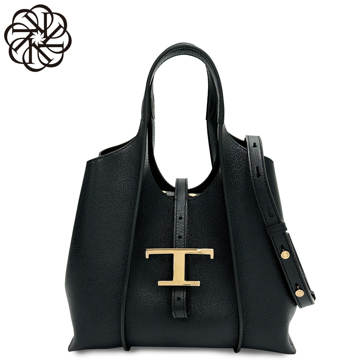Rakuten - トッズ TODS ショルダー付 ハンドバッグ レディース XBWTSBA9100Q8EB999 T TIMELESS ティー タイムレス ミニ NERO ブラック