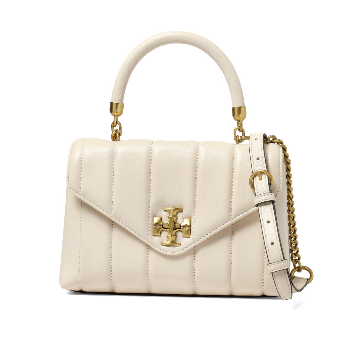 トリーバーチ 夏ショルダーバッグ レディース トリーバーチ TORY BURCH バッグ レディース 83943 136 ショルダー付 ハンドバッグ スモール KIRA キラ BRIE/ROLLED GOLD ベージュ