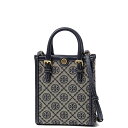 トリー バーチ TORY BURCH ショルダー付 トートバッグ レディース 87146 405 T MONOGRAM Tモノグラム ミニ TORY NAVY ネイビー