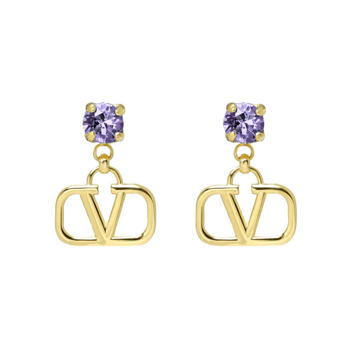 ヴァレンティノ VALENTINO アクセサリー レディース J0H29YCW PYD ピアス ORO 18/TANZANITE ゴールド