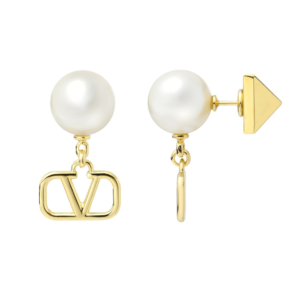 Rakuten - ヴァレンティノ VALENTINO ピアス レディース J0Q43UXM 0O3 ORO 18/CREAM ゴールド