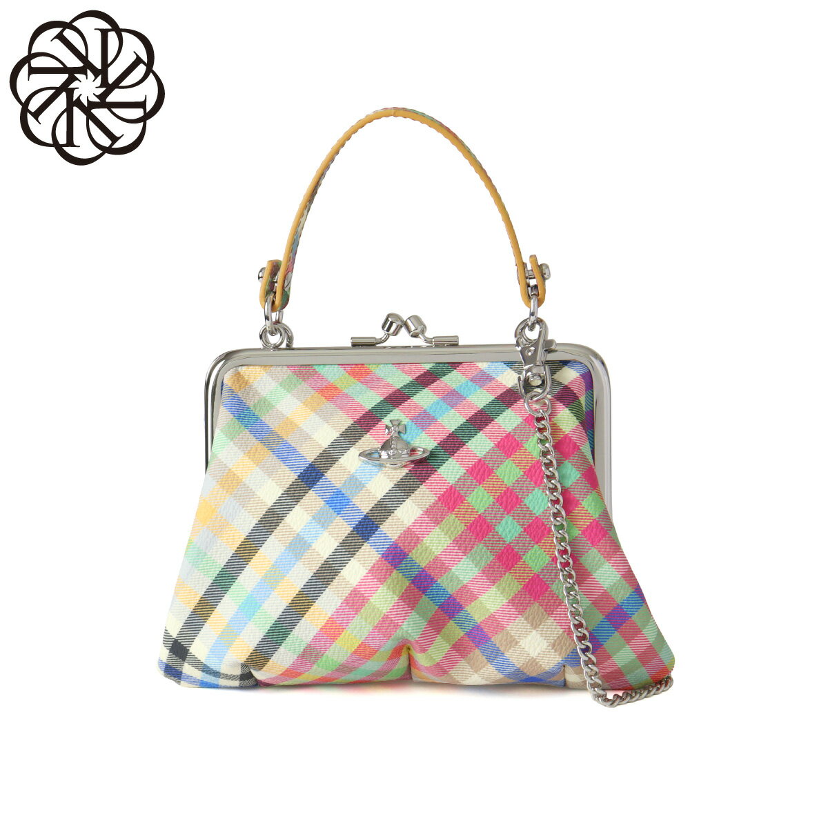 Rakuten - ヴィヴィアンウエストウッド VIVIENNE WESTWOOD ショルダー付 ハンドバッグ レディース 4B010007W S001S O315GRANNY グラニー HEATHER PLAID マルチカラー