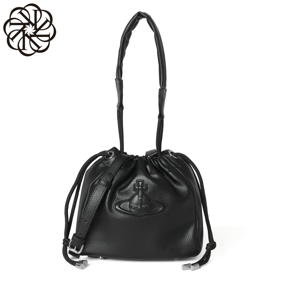 Rakuten - ヴィヴィアンウエストウッド VIVIENNE WESTWOOD ショルダー付 バケットバッグ レディース 4C03000BU S000D N403 HILARY ヒラリー スモール BLACK ブラック