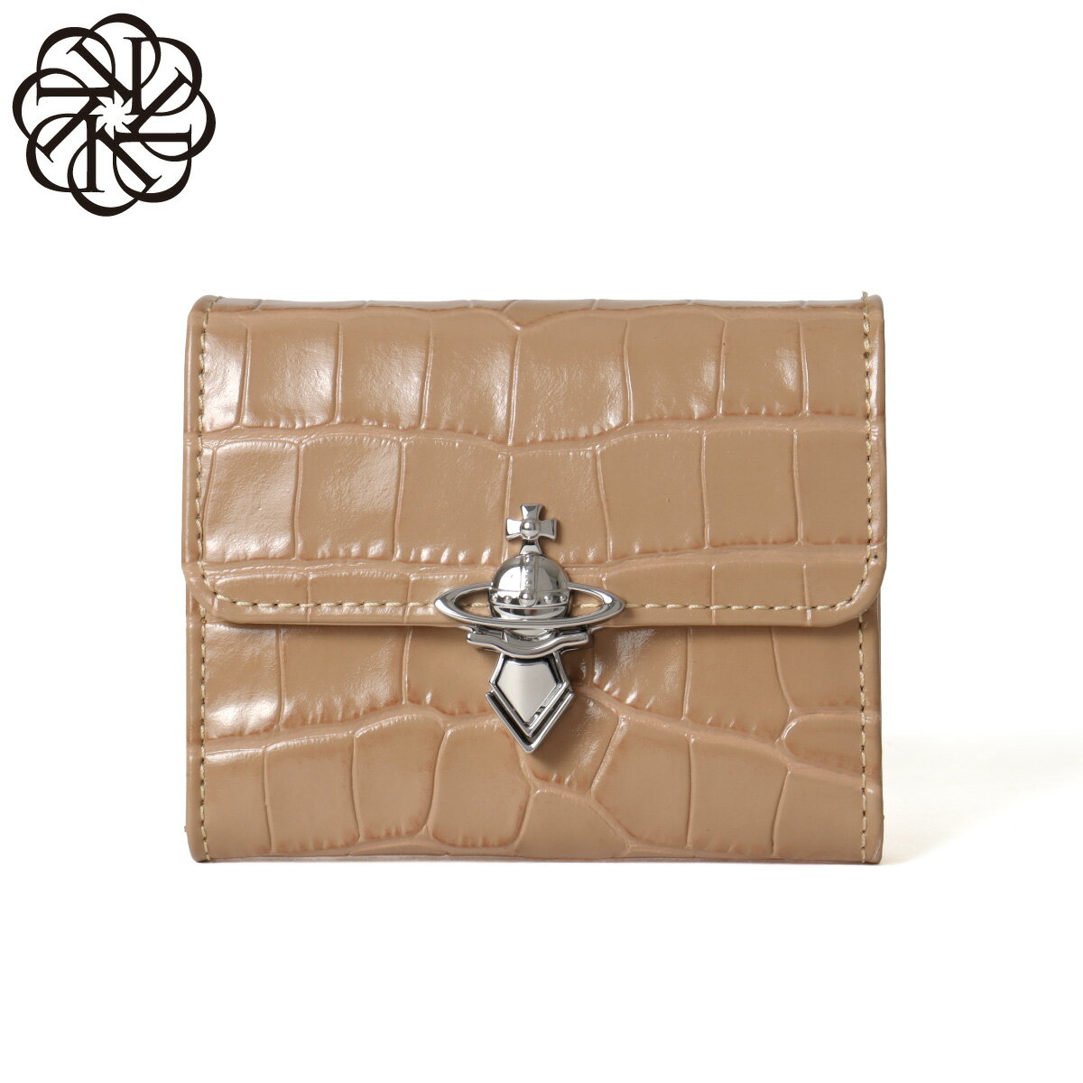 Rakuten - ヴィヴィアンウエストウッド VIVIENNE WESTWOOD ORB CLASP WALLET 三つ折り財布 レディース 5115003LW L0098 G407 DUSTY PINK ベージュピンク