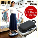 フィットネス 振動マシン ライフフィット 2way トレーナー エクササイズ ダイエット トレーニング 有酸素運動 筋トレ バランス運動 ジム ワークアウト LIFEFIT Fit001 cp(4)
