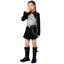 ダンス衣装 セット キッズダンス衣装 セットアップ キッズダンス 子供服 女の子 ガールズ カシューナッツ柄 ブラック ヒップホップ衣装 ジャズダンス衣装 HI...