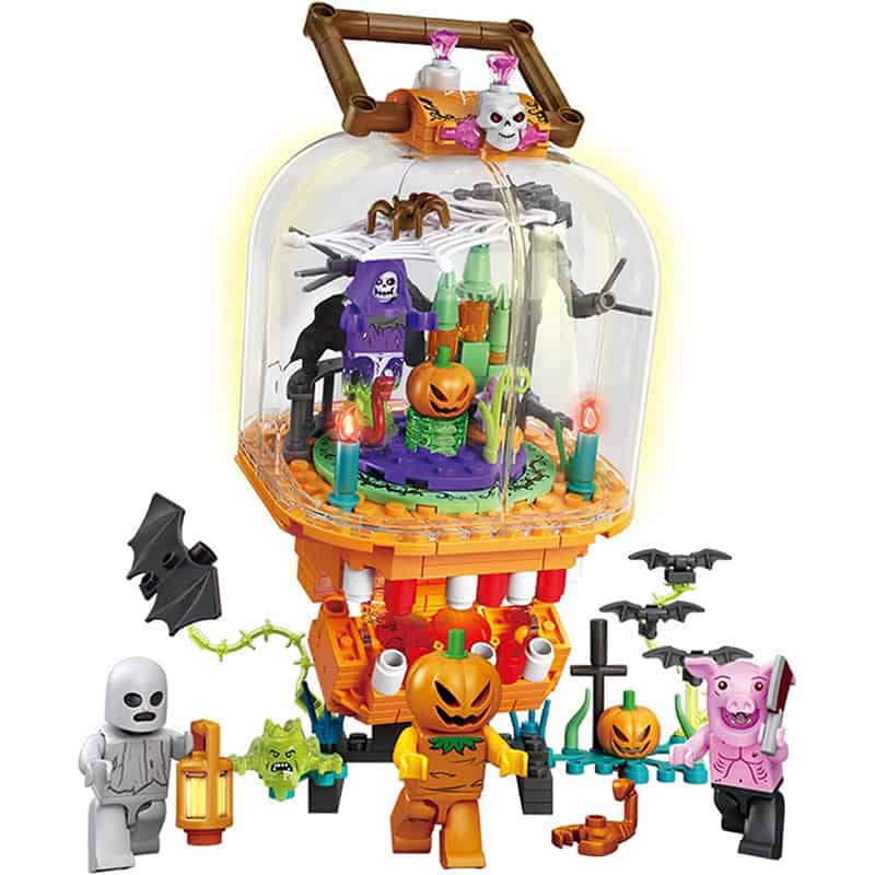 ハロウィン おもちゃ ビルディング ブロック セット マジック ナイト ハロウィン ランタン 358個ミニ ..