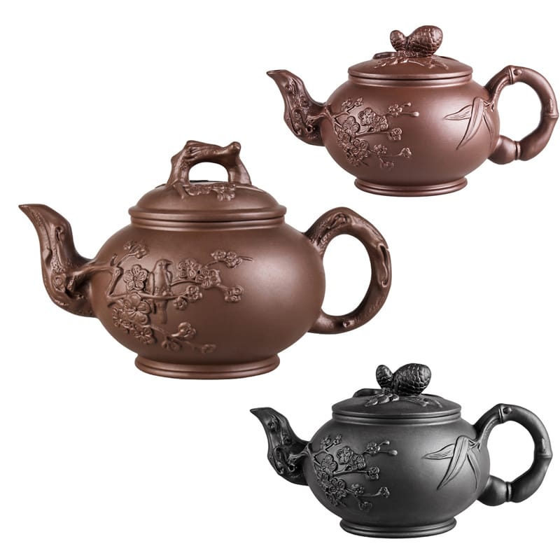 紫砂ティーポット 梅花 茶室 茶器 お茶 茶道具 湯呑 急須 父の日