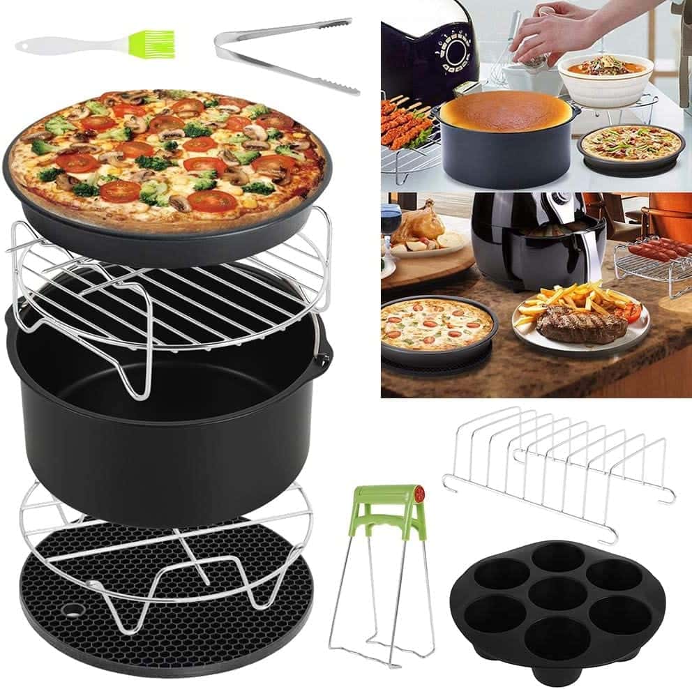 10個入り エアフライヤーアクセサリー 6インチ/7インチ/8インチセット 調理用具 家庭用 お手入れが簡単..