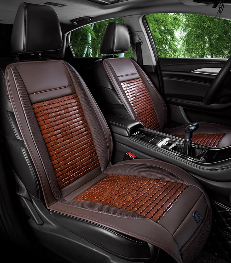 【熱中症対策】車 クールシート 竹製 シートクーラー カーシート クーラー クール ファン 車用 シートカバー DC12V 車用 3段階風量調節可能 送風 冷風 シートファン 通気性 蒸れない 涼しい 父の日