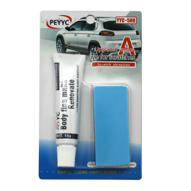 車 キズ消し 傷修理クリー 簡単便利 研磨ワックスクリー 15g カーケアワックス カースクラッチ修復 塗..