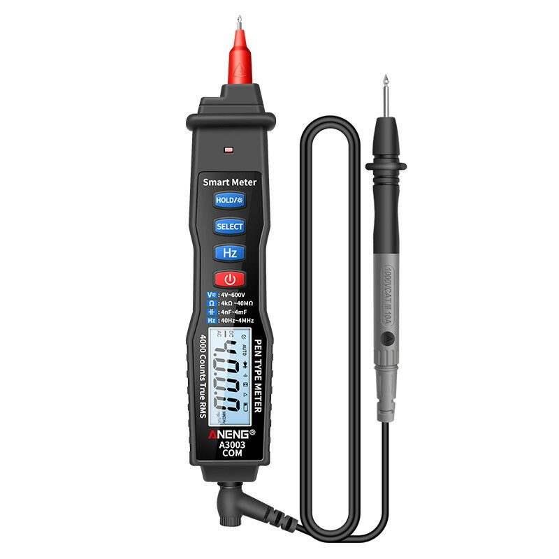 PENマルチメータテスター デジタルマルチメータ、サウンド/ライトアラーム付き非接触デジタルAC/DC電圧..