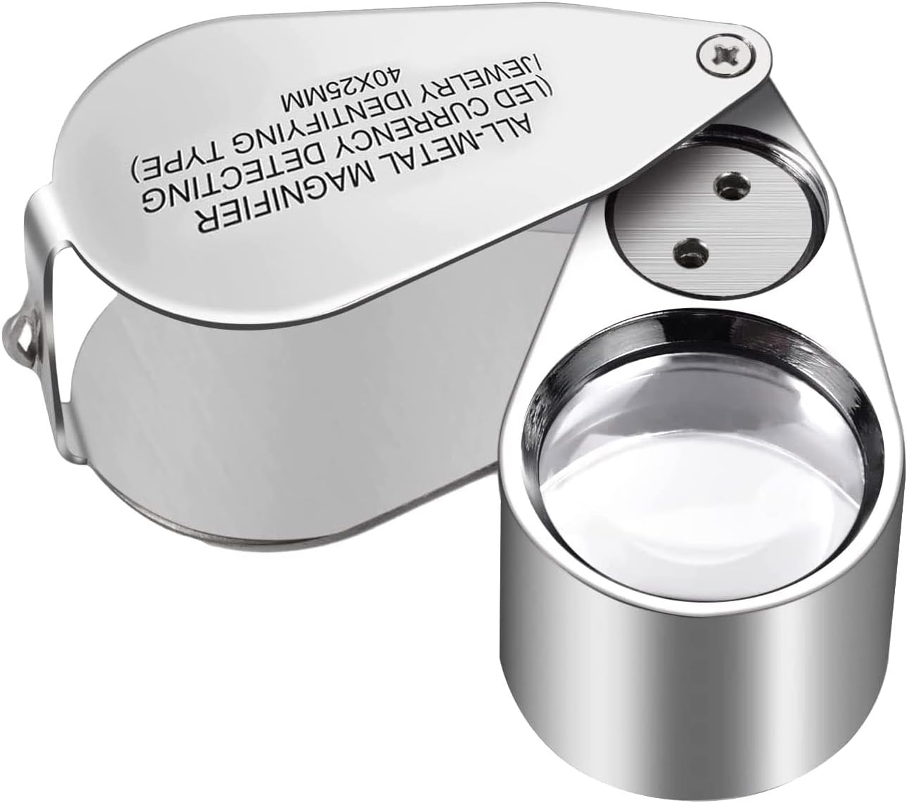 サムコス ジュエリールーペ【倍率40倍】宝石鑑定用 ミニ ルーペ LEDとUVライト付き 折り畳み 携帯ルー..