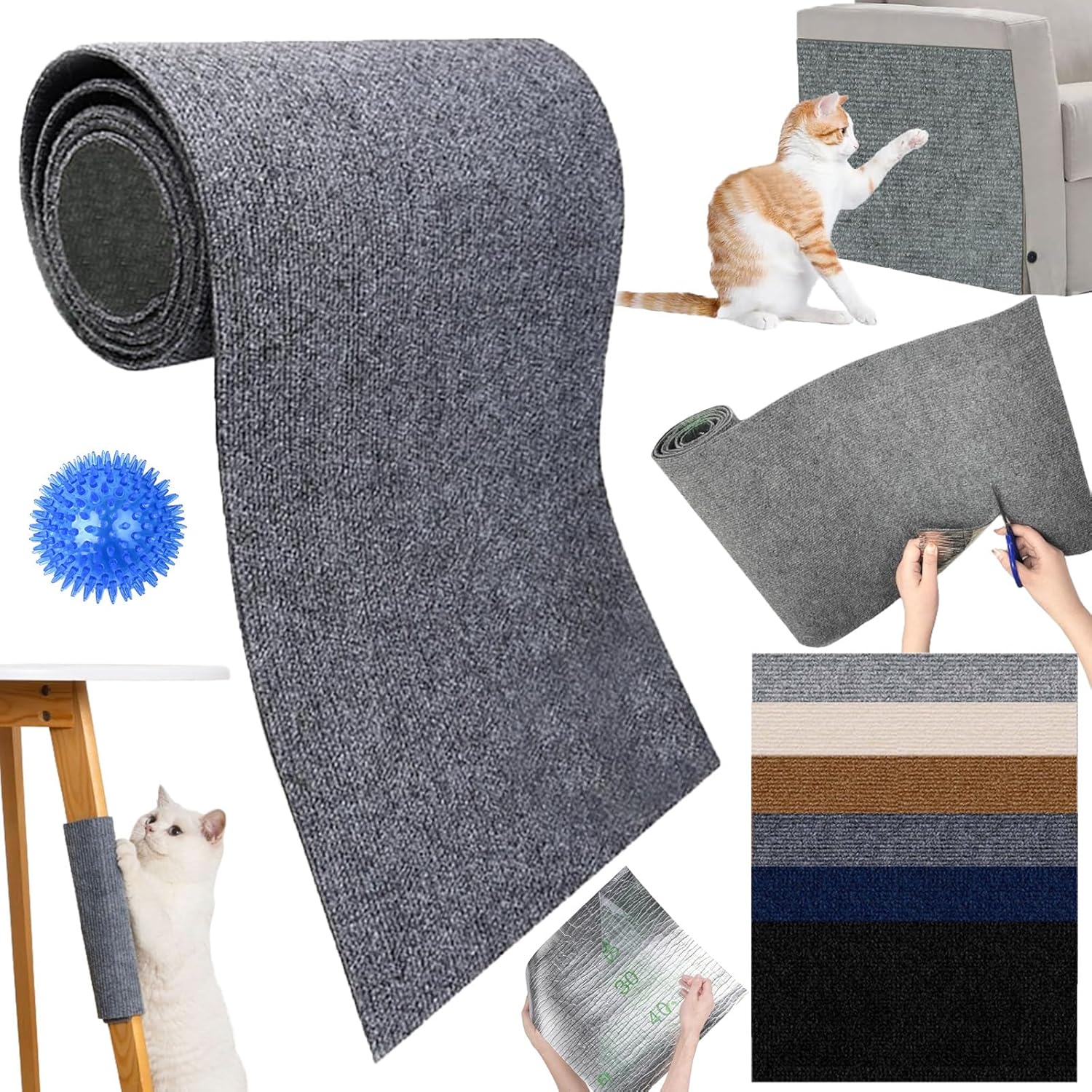 猫 爪研ぎマット ソファ 爪研ぎシート 壁 猫用爪とぎマット 爪研ぎ防止シート 家具 ネコ 壁紙保護シー..