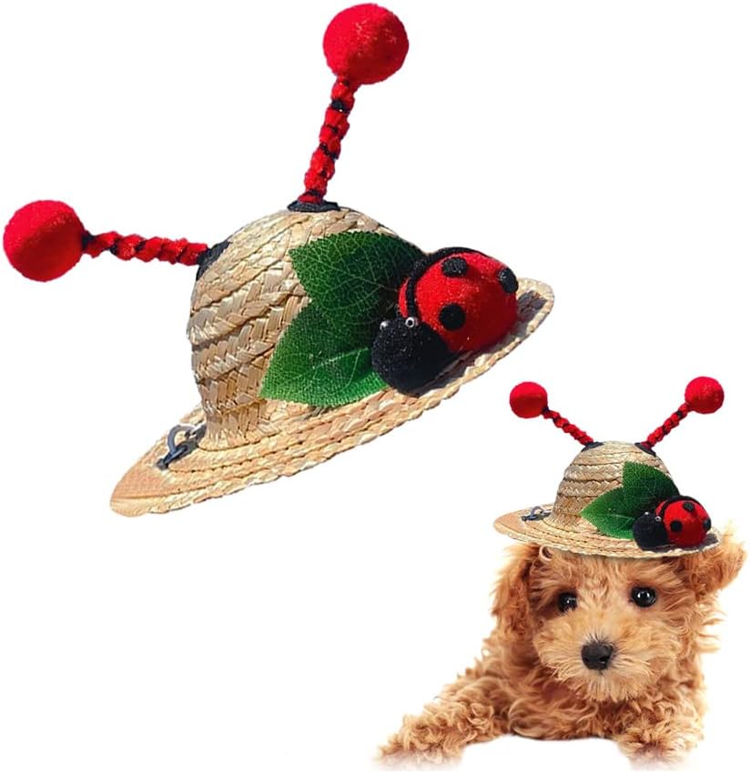 ペット用品 犬 猫 ペット 帽子 犬帽子 麦わら帽子 日除け帽子 超可愛い 帽子 ファッション ペットの頭..