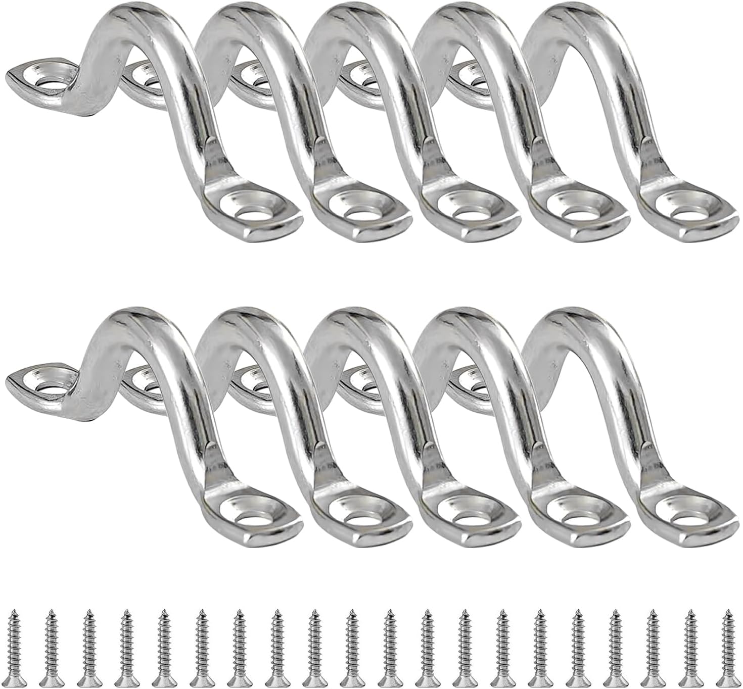 ステンレス フック アイプレート パッドアイ 固定バックル アイプレート 壁掛け式 316 ステンレススチ..