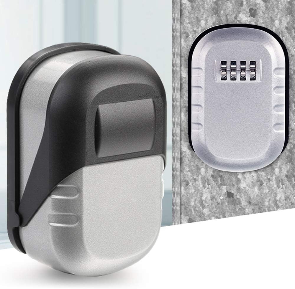 第二代 キーボックス 鍵共有ボックス 鍵収納ボックス ダイヤル式 4桁暗証番号 強化合金鍛造 防塵カバー..