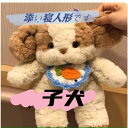 おやすみなさい子犬ウサギ添い寝人形なだめる子供のぬいぐるみかわいいアニメぬいぐるみ(4)