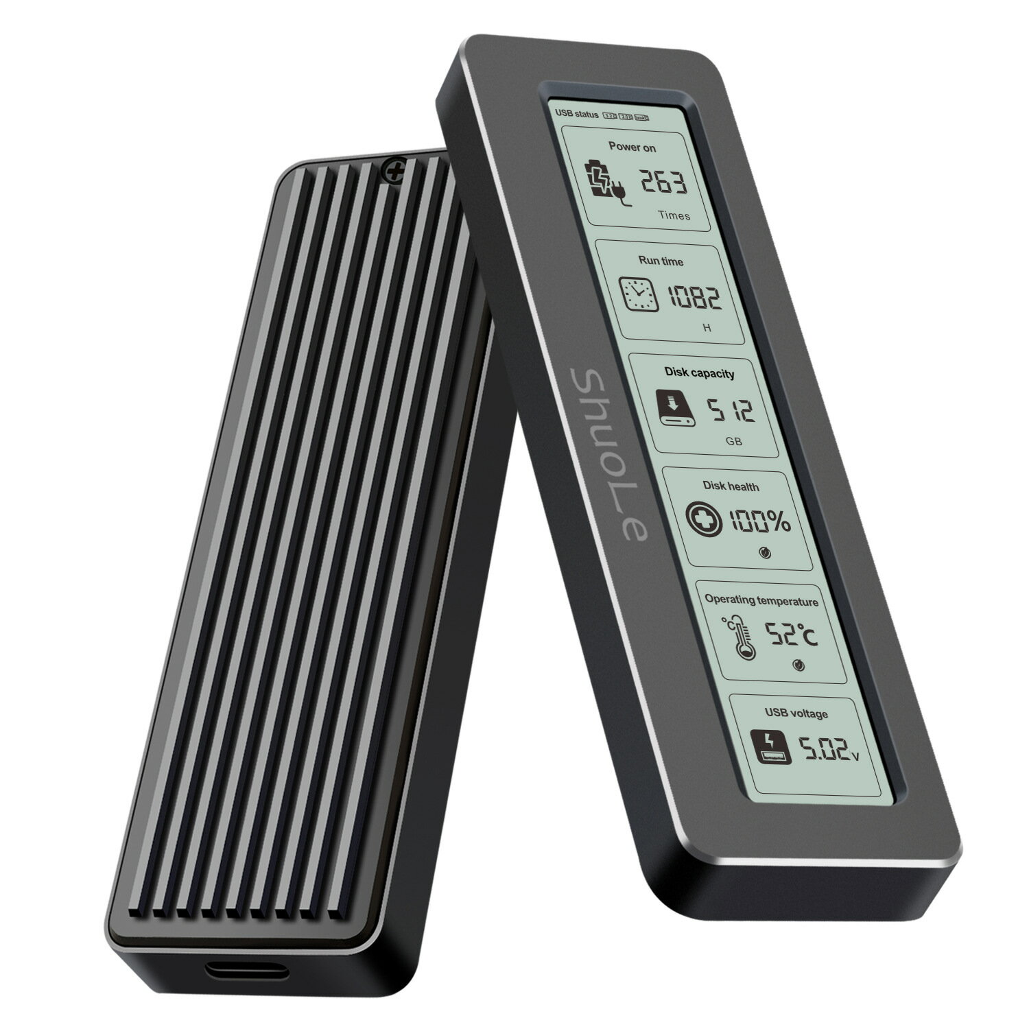 【時間限定！ ポイント10倍！】 M.2 NVMe SSDケース M-Key / B&M Key（Nvmeのみ）外付けケースM.2 SSD NVMe ケース USB3.2 Gen1 Type-C 10Gbps PCIe SSD ツールフリー設計 高速転送 耐久性構造 2230/2242/2260/2280 M.2 LCDステータス表示 書き込みデータ損失防止