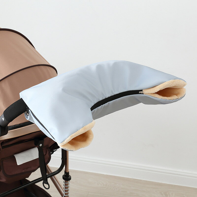 楽天I.M.P　楽天市場店ベビーカー用グローブ 冬 防寒 手袋 ハンドルカバー 厚手 保温グローブ 裏起毛 撥水加工 保軽量 着脱簡単 おでかけ 散歩 男女兼用 ベビーカー小物