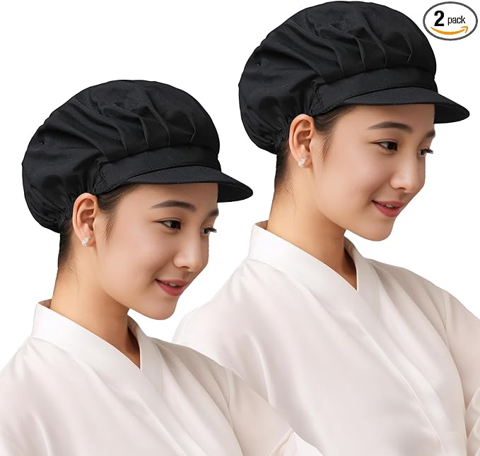 2枚セット 衛生帽 衛生キャップ 衛生 帽子 給食帽 帽 クリーン コック帽子 通気性 飲食 割烹 業務用 調..