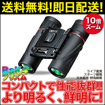 双眼鏡 10x22 コンサートにおすすめ コンパクト 双眼鏡 オペラグラス 赤 送料無料 4月15日まで【ポイント5倍】