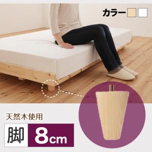 オプション追加脚のみ：Noora ノーラ 専用別売品(脚) 脚8cm※ベッドは含まれておりません。ベッド別売り