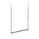 【2個セット お徳用セット】 伸晃 Belca クローゼット 吊り下げハンガー伸縮タイプ 幅49~79cm ブラック CH-EX 【お徳用 まとめ買い お買い得 業務用 割引 セット販売】 ( 掃除用品 文房具・事務用品 生活雑貨 オフィス用品 日用品雑貨 日用消耗品 文房具 お掃除 )