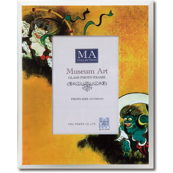 ユーパワー 名画ガラスフォトフレーム 尾形光琳「風神雷神」 インテリア・収納 家具 インテリア・家具 ..