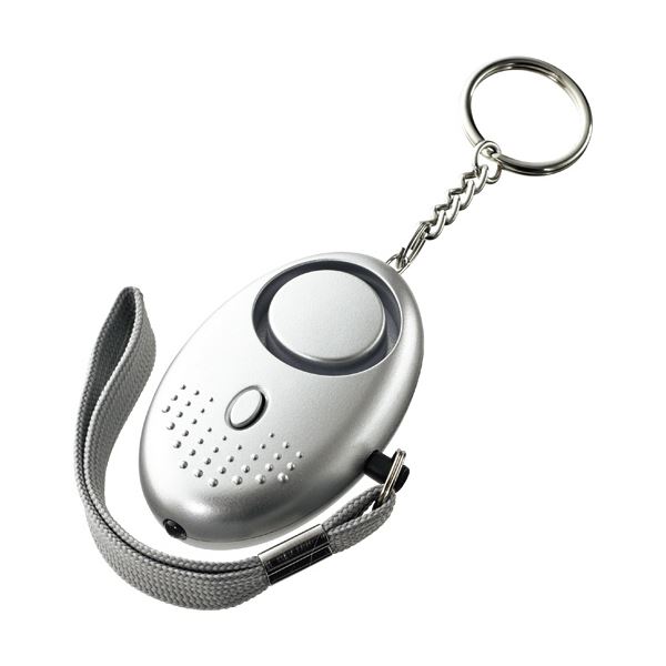 明晃化成工業大きな音の防犯ブザー （LEDライト付） シルバー KBB96-SV 1個 【×5セット】 【お徳用 まとめ買い お買い得 業務用 割引 セット販売】 日用品雑貨・文房具・手芸 非常用・防災グッズ 非常用・防災グッズ