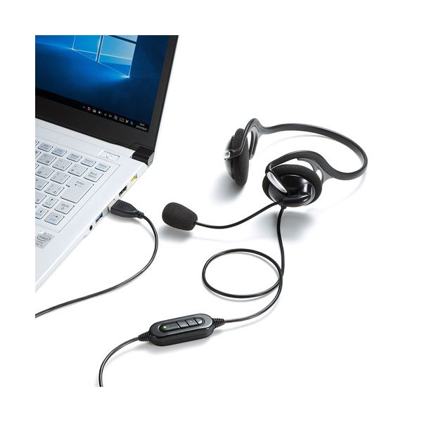 バッファロー （サプライ） 両耳ヘッドバンド式ステレオヘッドセット 4極ミニプラグ接続 ブラック BSHSHCS100BK