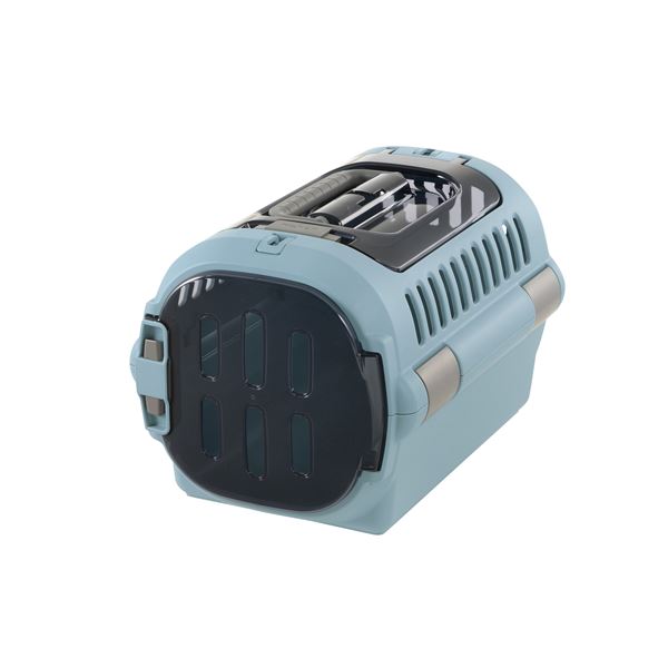 リッチェル キャンピングキャリー ファイン ダブルドア （S） ブルー 【 ペット用品 犬 犬用品 犬小屋 ケージ ゲート PET 犬 グッズ DOG 】