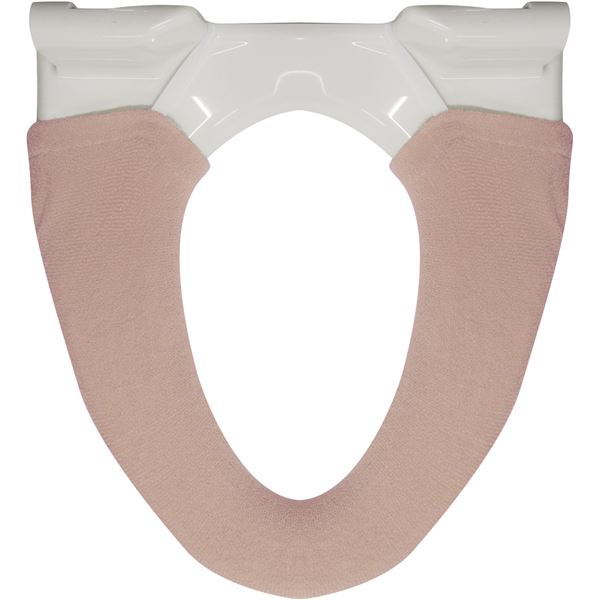 【3個セット】 オカトー ナチュラル 洗浄 ・ 暖房用 便座カバー ピンク 【 セット販売 まとめ買い 割引 】