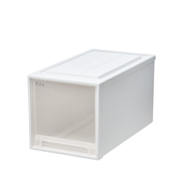 天馬 Fits フィッツケースクローゼット 幅30×奥行53×高さ30cm ホワイトクリア 53-30L